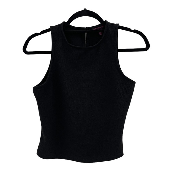 Material Girl Keyhole Back Cropped Tank Top Size M - Picture 6 of 9